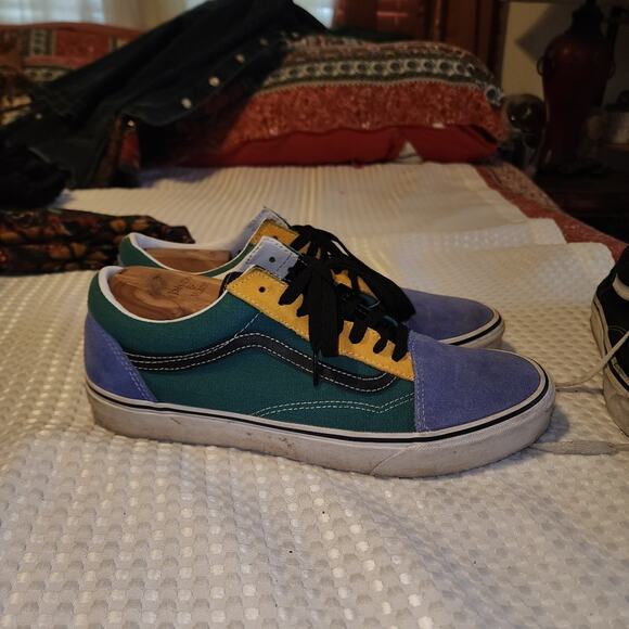 VANS EUC MENS OLD SKOOL. SIZE 10.5 COLORBLOCK SKATE SNEAKERS SHOES - Picture 1 of 8